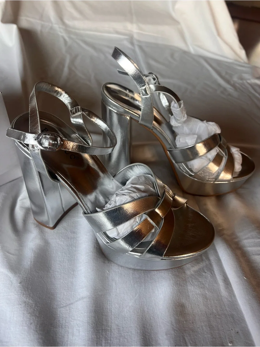 Rachel shiny silver